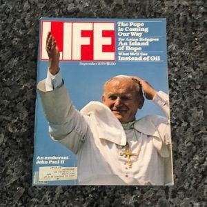 Vintage Life magazine with Pope